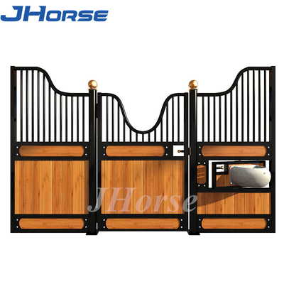 3.5 * 2.2 متر قاب فولادی دائمی بامبو جعبه اسب اصطبل جلوی غرفه اسب