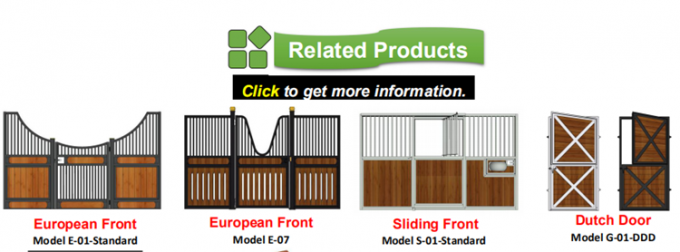 تجهیزات دامپروری پیش ساخته جعبه اصطبل اسب Q195 4