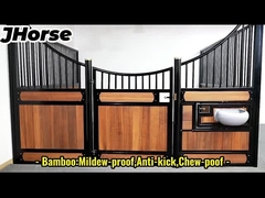 3.6x2.2 طرح های مجموعه ساختمان درب چوبی اصطبل اسب با تغذیه چرخان