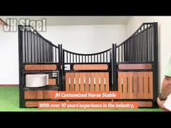 درب اسب دار چوبي قابل حمل با درب شن