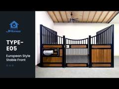 جلوهای اصطبل اسب با روکش پودری استاندارد 12x12 فوت