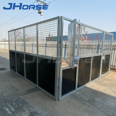 جعبه اصطبل اسب سیار HDPE پلاستیکی موقت با نصب آسان با سقف