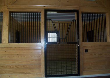 درهای کشویی سفارشی اسب های چوبی بامبو غرفه اسب اصطبل اسب