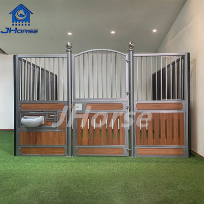 درب سوئیچ یا درب کشویی اسب استیبل استیبل با درمان های سطحی پوشیده با پودر
