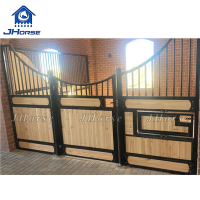 قیمت پایین مزرعه اسب چوب کاج چوبی گالوانیزه محصولات اسب اسب استال درب جلو برای اسب استال با تغذیه